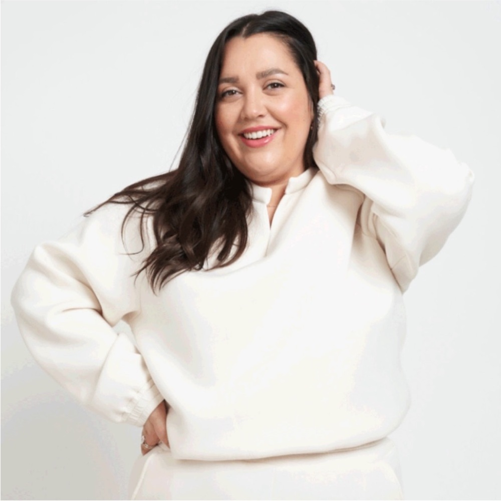 Cream Relaxed Pullover Top - Unbranded